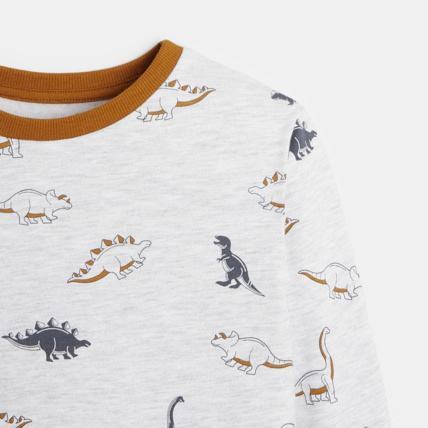 Avis Pyjama 2 pièces en jersey motifs dinosaures gris garçon OKAIDI 3