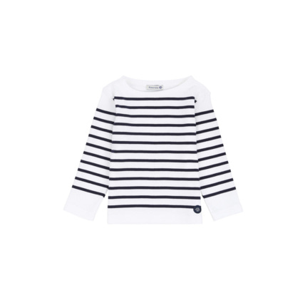 Avis Marinière "Amiral" Kids - Blanc/Navire ARMOR-LUX 1