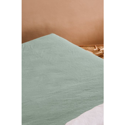 Avis Drap housse Satin de Coton Bio lavé 1 personne KADOLIS 4