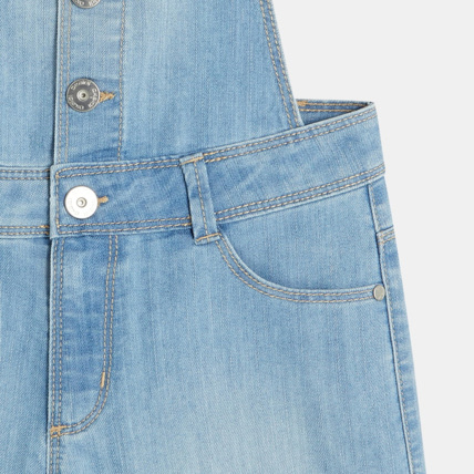 Avis Salopette-short en jean bleue fille OKAIDI 2