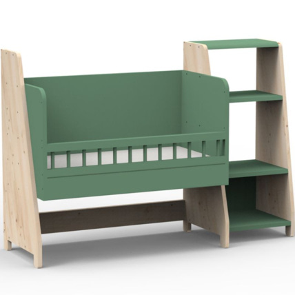Avis Berceau cododo évolutif avec colonne étagère Asymetry Montessori MATHY BY BOLS 1