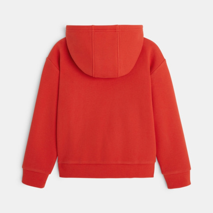 Avis Sweat-shirt à capuche motif bouclettes orange garçon OKAIDI 3