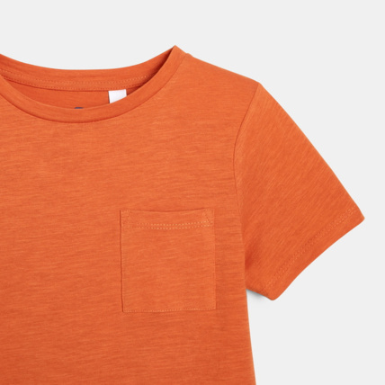 Avis T-shirt basique orange garçon OKAIDI 2