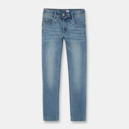 Avis Jean slim hyper-stretch bleu garçon OKAIDI 1
