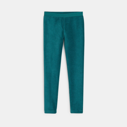 Avis Leggings en velours côtélé vert fille OKAIDI 1