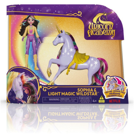 Avis Sophia et Wilstar Magic Light Unicorn Academy SPIN MASTER 1