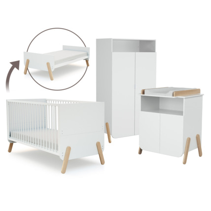 Avis Chambre bébé lit, commode à langer et armoire AT4 1