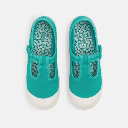 Avis Ballerines toile forme salomé vertes fille OKAIDI 2
