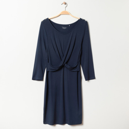 Avis Robe de grossesse manches longues bleu marine Prémaman 1