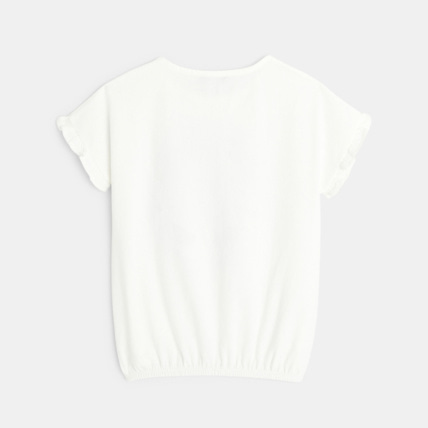 Avis T-shirt bouffant à motifs fantaisie vert fille OKAIDI 3