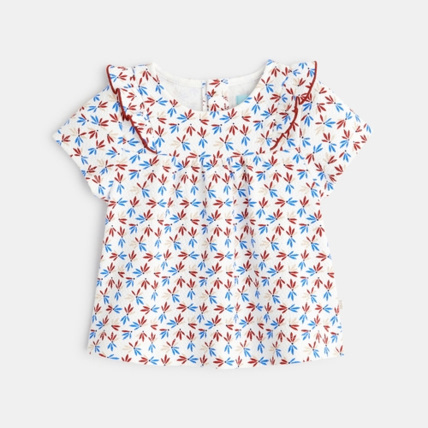 Avis Blouse coton gaufré motif floral OBAÏBI 1