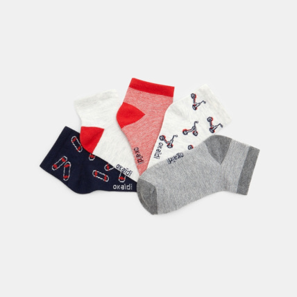 Avis Socquettes fantaisie (lot de 5) bleu garçon OKAIDI 2