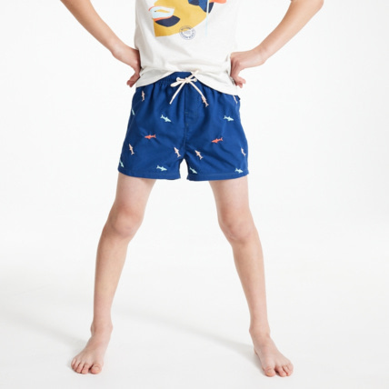 Avis Short de bain à motifs requins bleu garçon OKAIDI 1