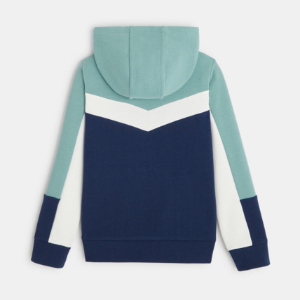 Avis Sweat-shirt 3 couleurs à capuche vert garçon OKAIDI 4