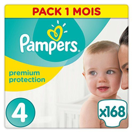 PAMPERS Couches bébé taille 1 : 2-5 kg premium protection 