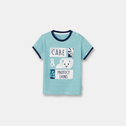Avis T-shirt rayé à motif OBAÏBI 1