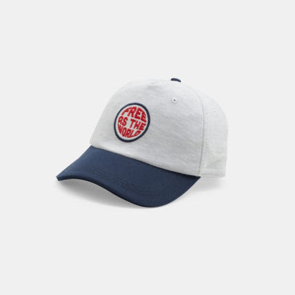 Avis Casquette en jersey bicolore bleue garçon OKAIDI 1