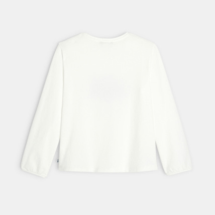 Avis T-shirt manches longues à motif brodé vert fille OKAIDI 4