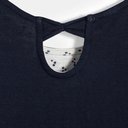 Avis T-shirt détail nœud bleu fille OKAIDI 3