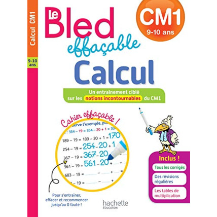 Avis Bled effaçable Calcul CM1 Hachette Éducation 1