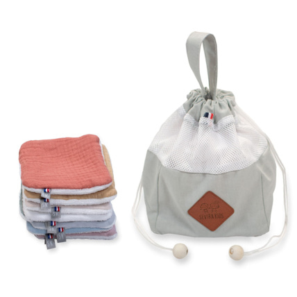 Avis Pochon distributeur et ses 8 lingettes lavables, Jeanne Sevira Kids 6