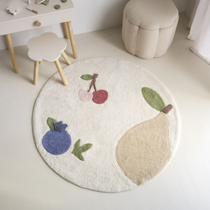 Avis Tapis Rond Enfant Fruits Petite Amélie 2