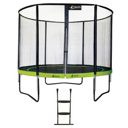 Avis Trampoline de jardin rond 305 cm + filet de sécurité + échelle PUNCHI Kangui 2