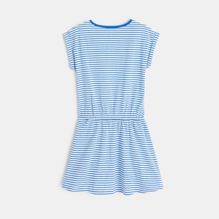 Avis Robe rayée en jersey bleue fille OKAIDI 4