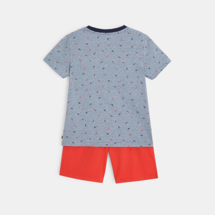 Avis Pyjama d'été 2 pièces en jersey bleu garçon OKAIDI 2