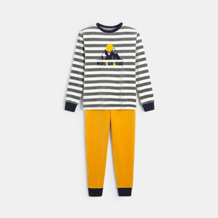 Avis Pyjama en velours éponge gris garçon OKAIDI 2