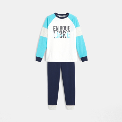 Avis Pyjama 2 pièces jersey esprit sport blanc garçon OKAIDI 2