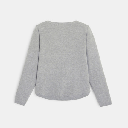 Avis Pull à côtes Ottoman gris fille OKAIDI 3