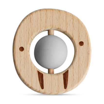 Avis Jouet de dentition en bois et silicone Sevira Kids 8