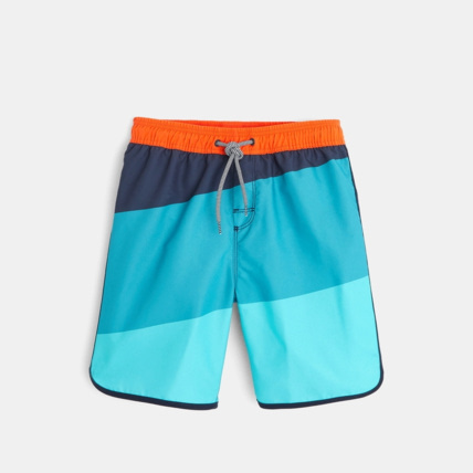 Avis Short de bain colorblock vert garçon OKAIDI 1