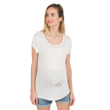 Avis Tee-shirt manches courtes de grossesse avec print fantaisie Prémaman 2