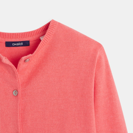 Avis Cardigan dos plissé rose fille OKAIDI 2