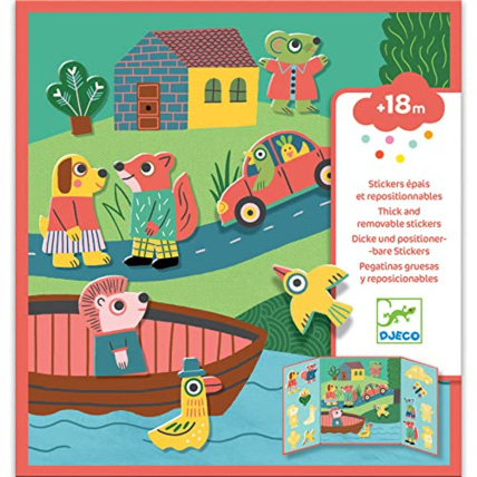 Avis Stickers repositionnables Les animaux DJECO 1