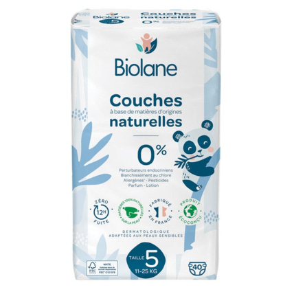 Biolane - Couches / Langes écologiques - Taille 2 - 3 à 6 kg - 28