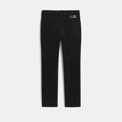 Avis Pantalon toile slim uni noir fille OKAIDI 3