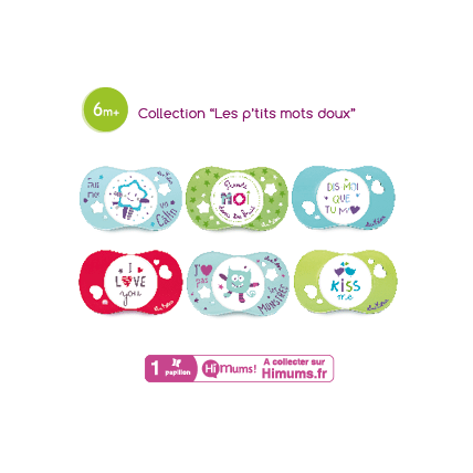 Avis Sucettes Les P’tits mots doux +6 mois Luc et Léa 1