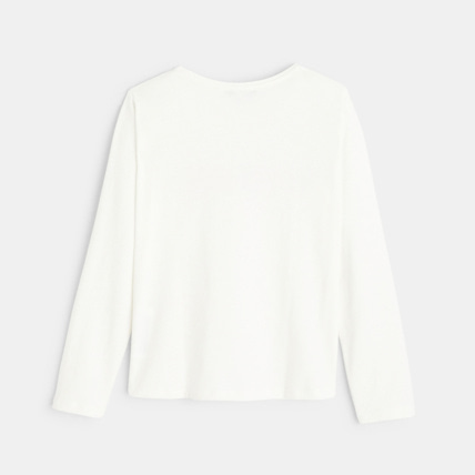 Avis T-shirt à message "Hello les copines" blanc fille OKAIDI 4