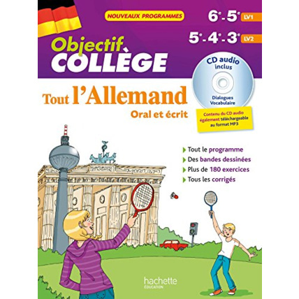 Avis Objectif Collège - Tout l'Allemand pour 6e et 5e (LV1) et 5e - 4e - 3e (LV2) Hachette Éducation 1
