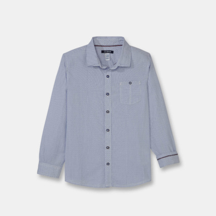 Avis Chemise à rayures fantaisie bleue garçon OKAIDI 1