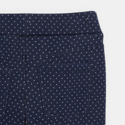 Avis Jeggings chauds à tout-petits pois bleu fille OKAIDI 3