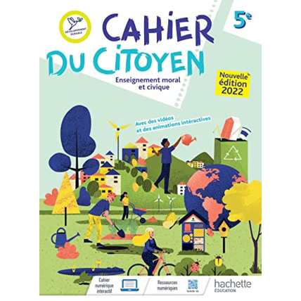 Avis Cahier du citoyen Enseignement moral et civique 5e - Ed. 2022 Hachette Éducation 1