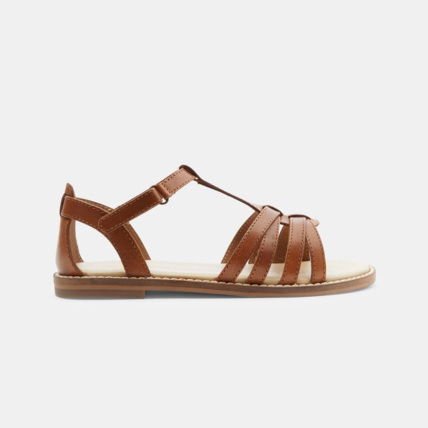Avis Sandale cuir à brides beige fille OKAIDI 1