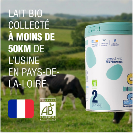 Avis Lait de croissance bio 3ème âge de 10 à 36 mois la marque en moins. 3