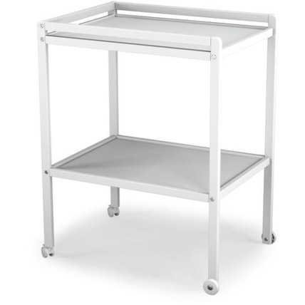 Avis Table à langer en bois, 2 plateaux avec roulettes AT4 1