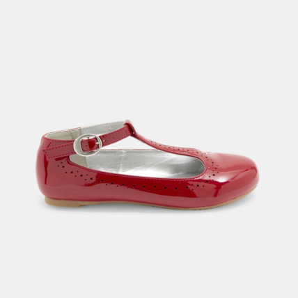 Avis Ballerines vernies à boucle rouges fille OKAIDI 1