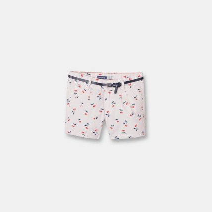Avis Short chino imprimé rose fille OKAIDI 1
